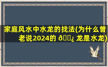 家庭风水中水龙的找法(为什么曾老说2024的 🌿 龙是水龙)